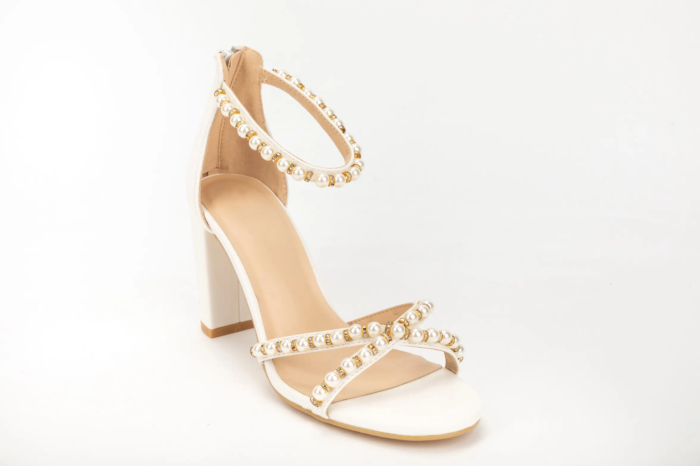 Ladies Fashion Heels with Pearls